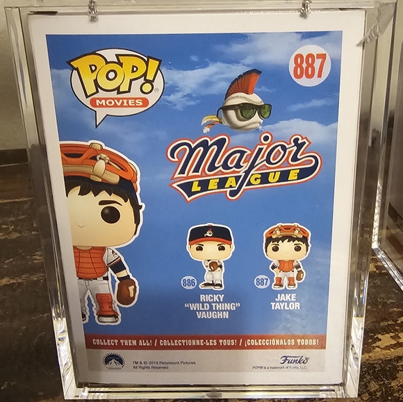 Autographed Wild Thing and Jake Taylor Funko Pop Major League Movie - Picture 9 of 11
